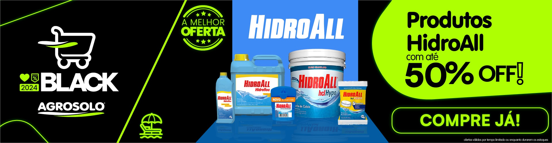 Hidroall com até 50% OFF!