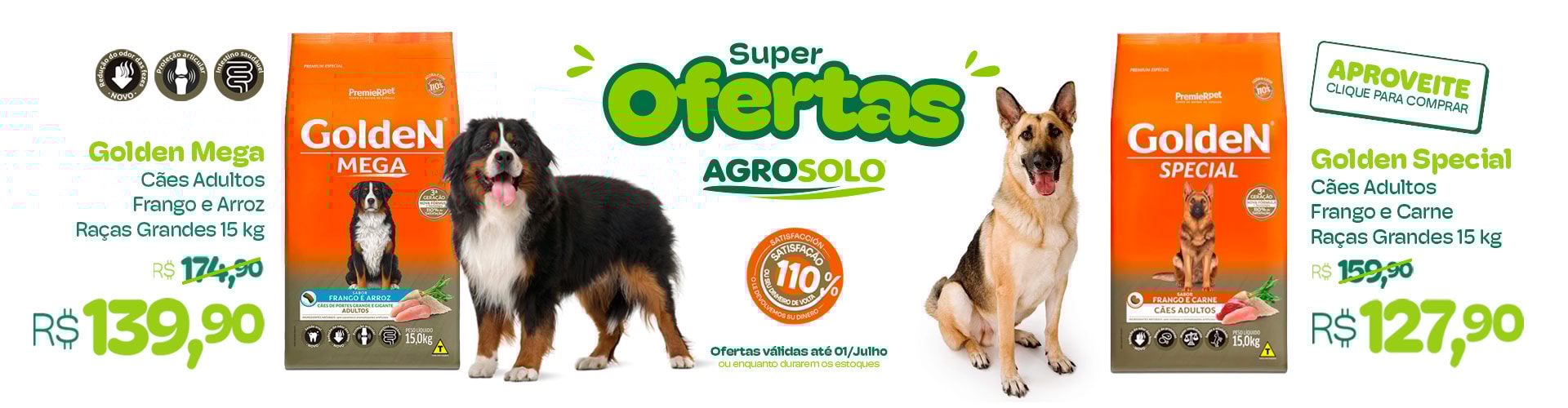 Aproveite as ofertas de Golden com 20% OFF!