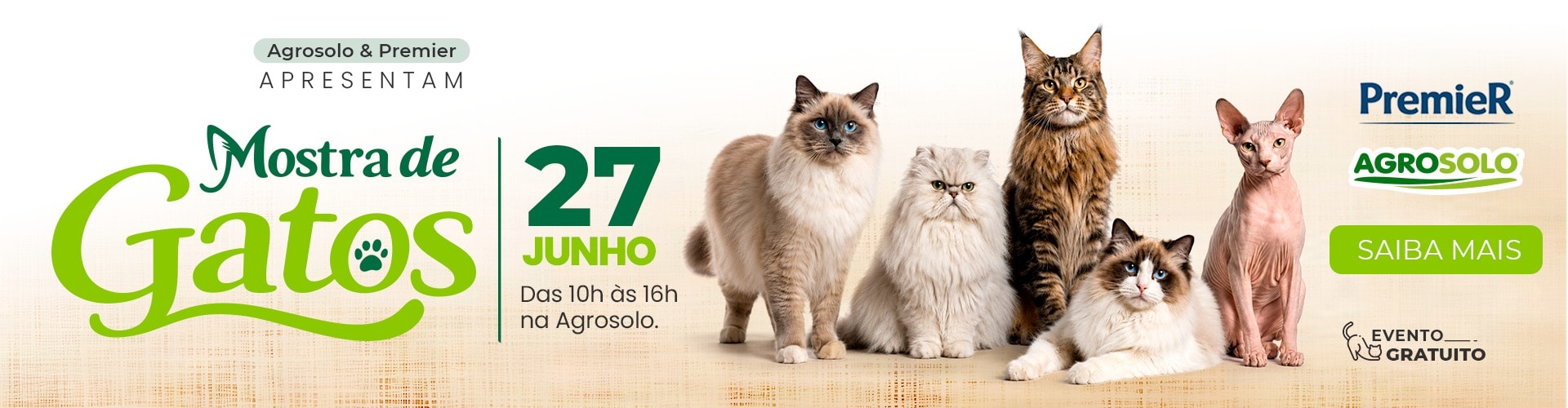 Mostra de Gatos Agrosolo e PremierPet