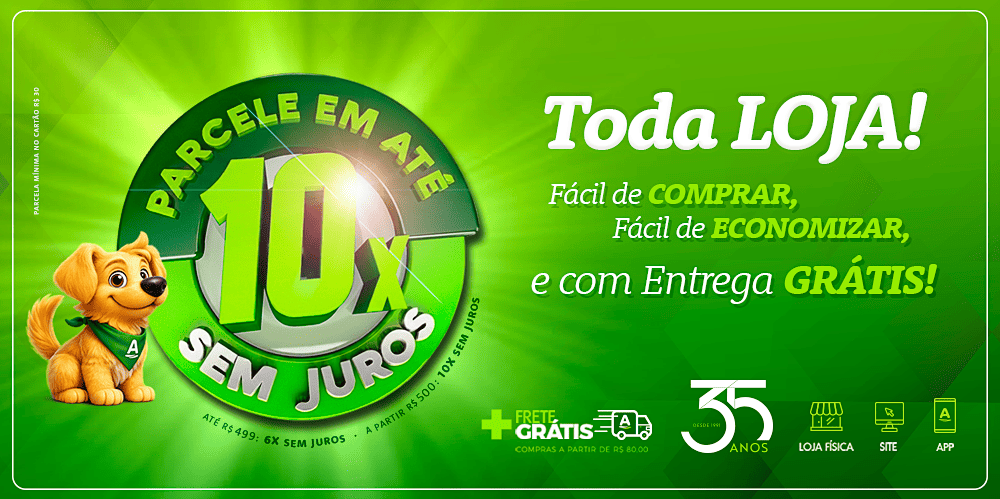 Compre em até 10x Sem Juros
