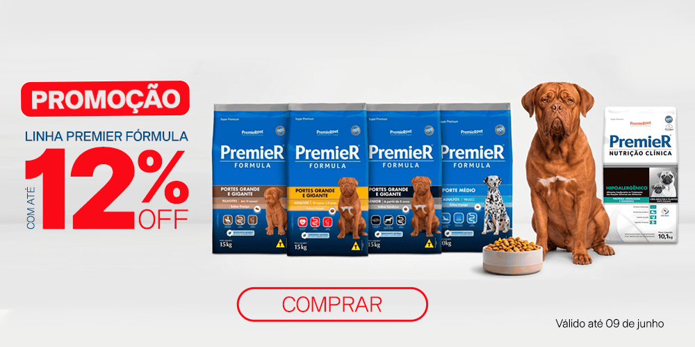 Ração Premier Fórmula com até 12% Off