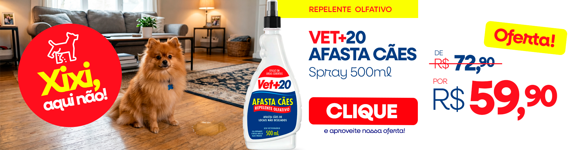 Afasta Cães Vet+20 Em Promoção