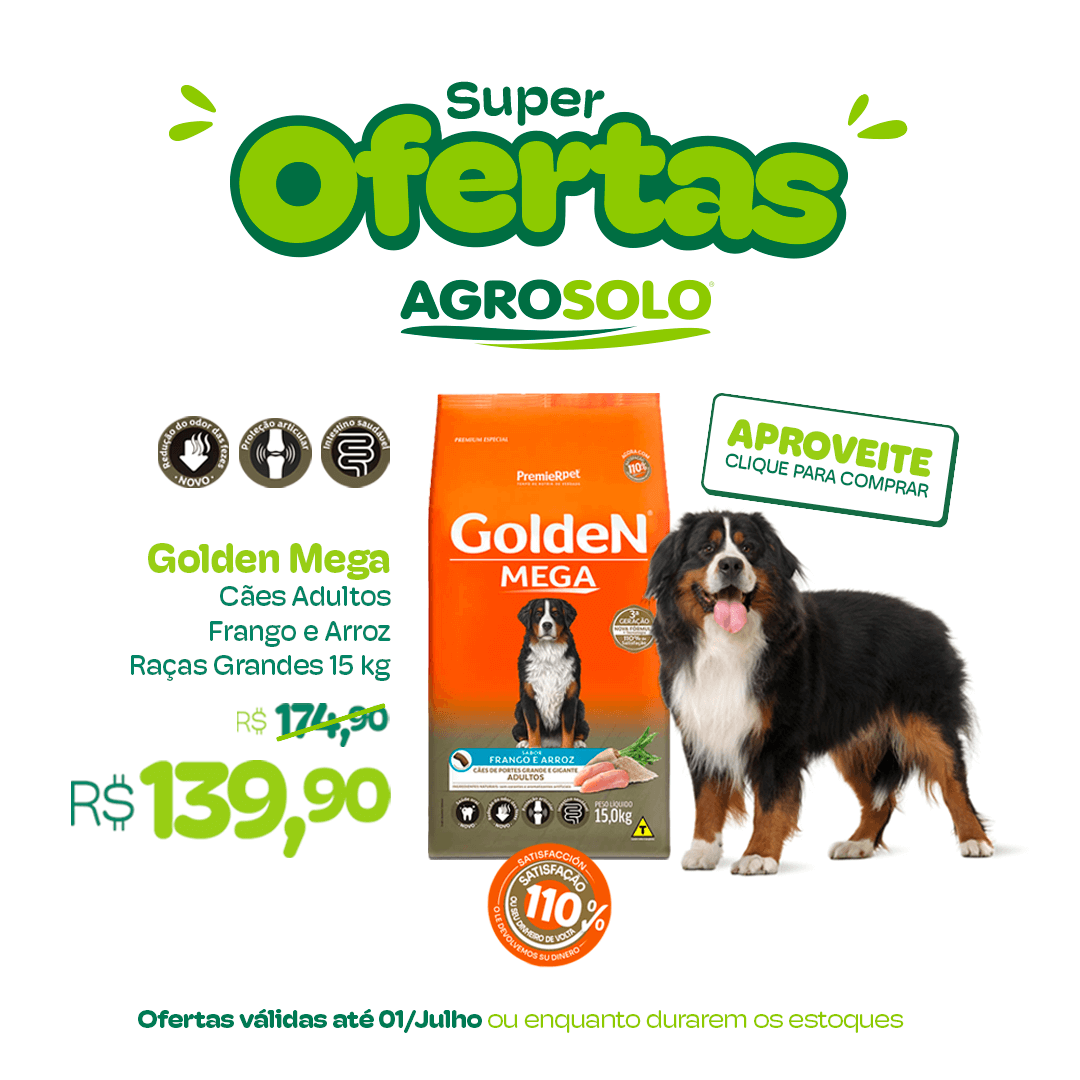 Compre agora Golden Mega com 20% OFF!