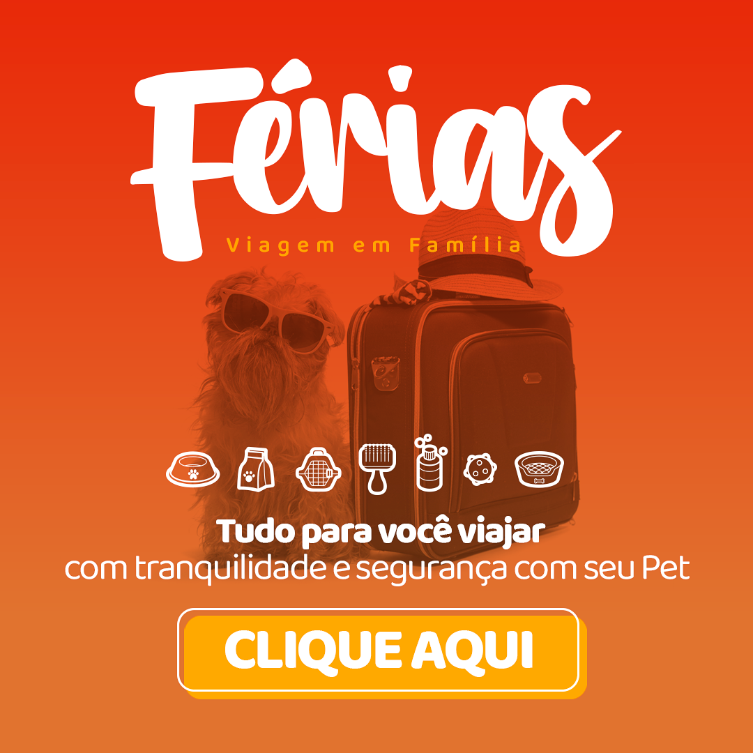 Produtos de viagem com pet é aqui!