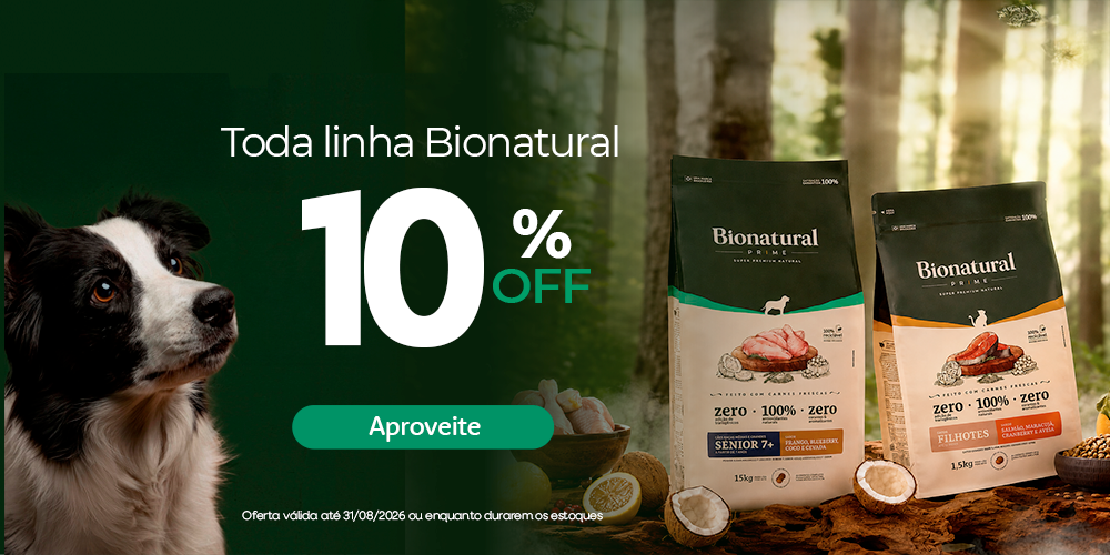 Ração Bionatural 10% Off