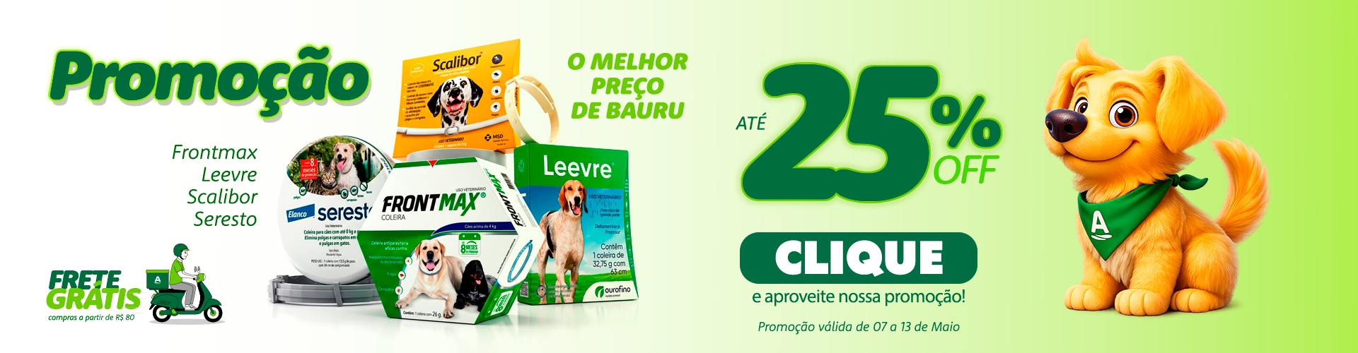 Coleiras Antipulgas