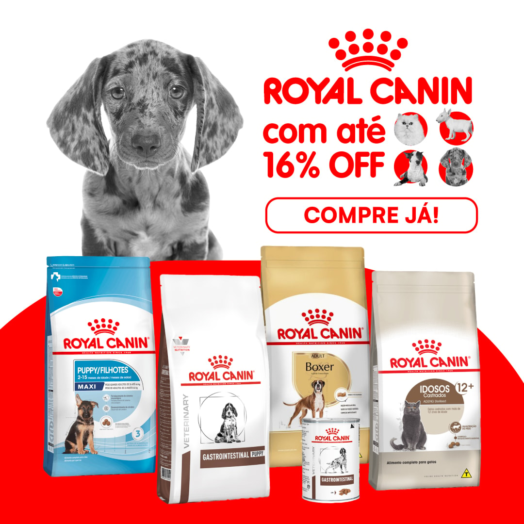 Royal Canin com até 16% OFF!