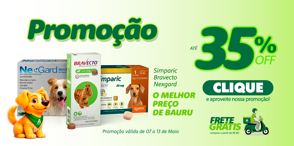 Antipulgas com 35% Off