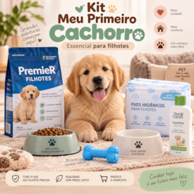 Kit Meu Primeiro Cachorro – O Essencial para Receber Seu Filhote de Pequeno Porte