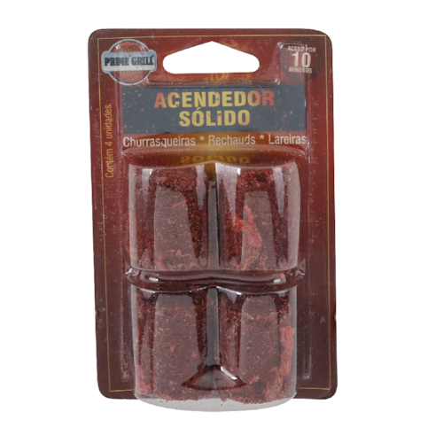 Acendedor para Churrasqueira Solido Prime Grill 4 Unidades 