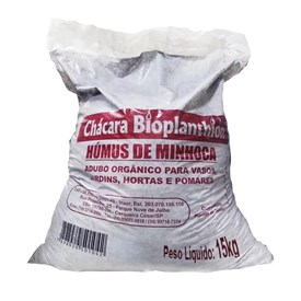 Adubo Orgânico Humus de Minhoca Bioplanthion 15kg