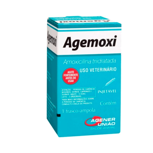 Agemoxi Agener Amoxiclina Tri-Hidratada Injetável 100 ml