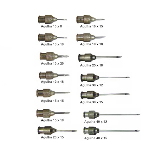 Agulha de Ferro Hipodérmica Veterinária Hoppner 15X15MM - 1 Unidade