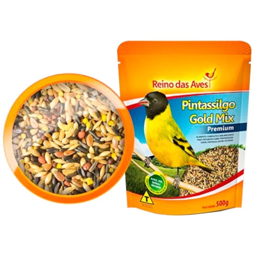 Alimento para Pintassilgo Gold Mix Premium Reino das Aves 500g