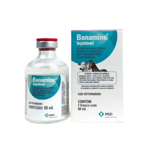 Analgésico Banamine Injetável MSD Uso Veterinário  - imagem adicional