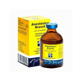 Anestésico Bravet Uso Veterinário 50 ml