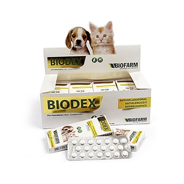 Anti-Inflamatório Biodex Biofarm para Cães e Gatos 20cp