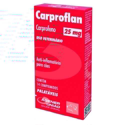 Anti-inflamatório Carproflan 25mg com 14 Comprimidos