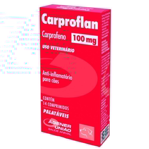 Anti-inflamatório Carproflan para Cães 100mg 