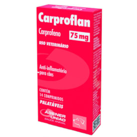 Anti-inflamatório Carproflan para Cães 75mg 