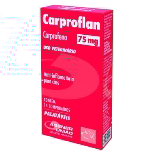Anti-inflamatório Carproflan para Cães 75mg 