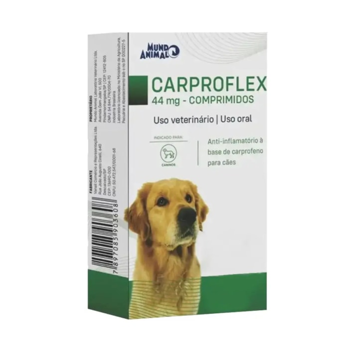 Anti-Inflamatório Carproflex 44mg 07 Comprimidos