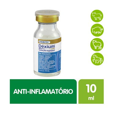 Anti-inflamatório Dexium Chemitec Injetável Uso Veterinário 10 ml