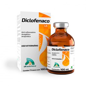 Anti-inflamatório Diclofenaco Injetável Uso Veterinário 100 ml