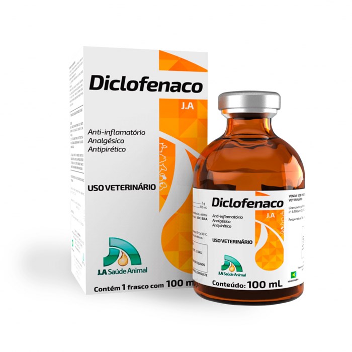 Anti-inflamatório Diclofenaco J.A. Injetável 100ml 