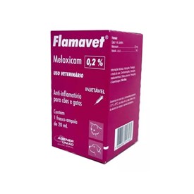 Anti-inflamatório Flamavet 0,2 mg (Meloxicam) Agener União Injetável