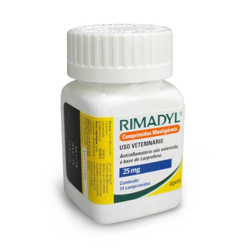 Anti-inflamatório Mastigável Rimadyl Zoetis 25mg 