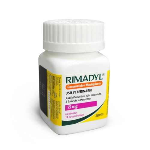 Anti-inflamatório Mastigavel Rimadyl Zoetis 75mg 
