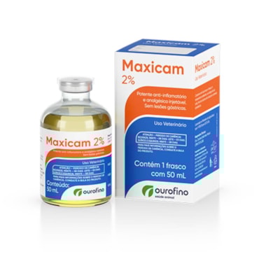 Anti-inflamatório Maxicam 2% Ourofino Injetável 50ml