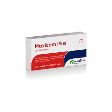 Anti-inflamatório Maxicam Plus Ourofino para Cães e Gatos 0,5mg