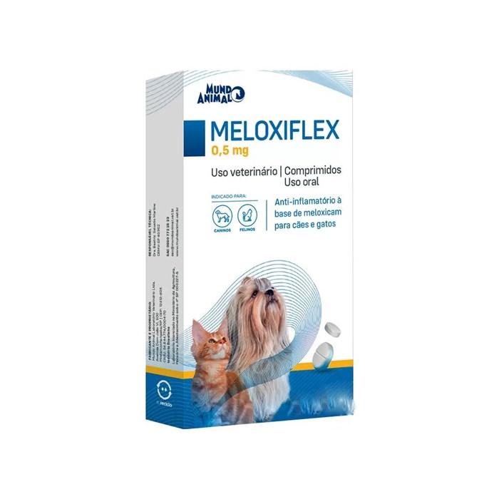 Anti-Inflamatório Meloxiflex para Cães e Gatos 0,5mg