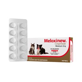 Anti-inflamatório Meloxinew Comprimido para Cães e Gatos 2,0 mg