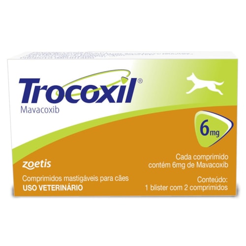 Anti-inflamatório Trocoxil Zoetis para Cães 6mg 
