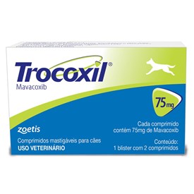 Anti-inflamatório Trocoxil Zoetis para Cães 75mg