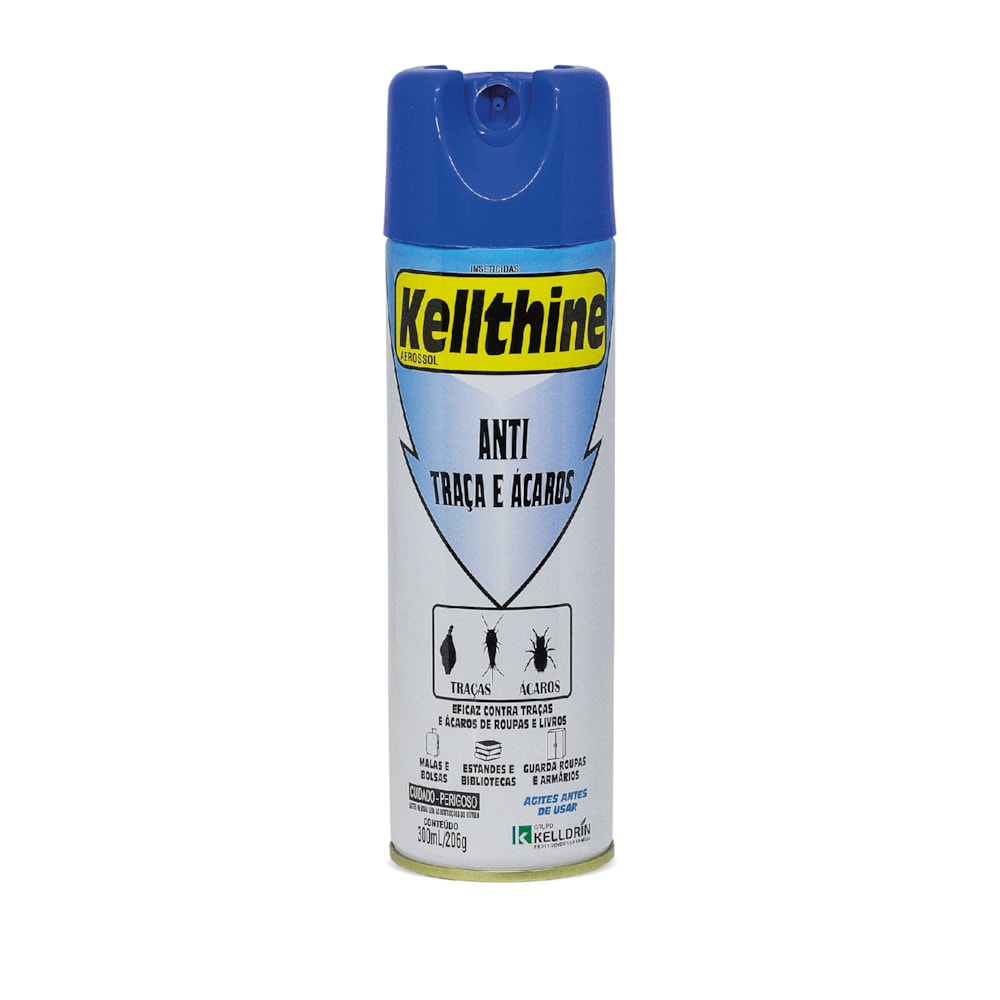 Anti Traças e Ácaros Inseticida Aerossol Kelldrin 300ml