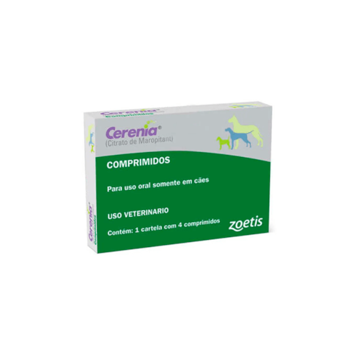 Anti-vômito Cerenia 16mg - 4 comprimidos - Zoetis