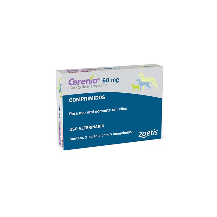 Anti-vômito Cerenia 60mg - 4 comprimidos - Zoetis