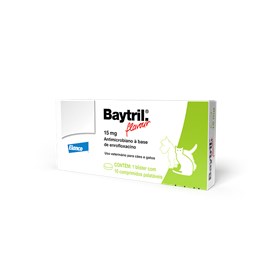 Antibiótico Baytril para Cães e Gatos 15mg