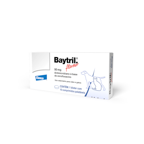 Antibiótico Baytril para Cães e Gatos 50mg 