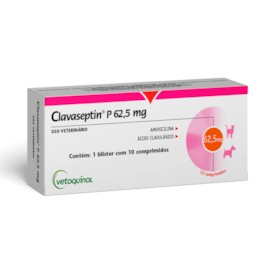 Antibiótico Clavaseptin P 62,5MG 10 Comp. - Vetoquinol