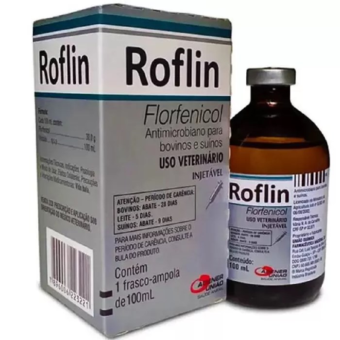 Antibiótico Injetável Roflin Agener 100ml