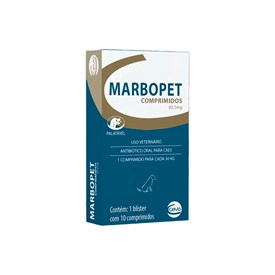 Antibiótico Marbopet Ceva para Cães 82 mg - 10 Comprimidos