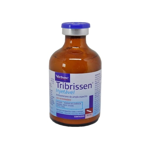 Antibiótico Tribrissen Injetável para Bovinos Virbac 50ML