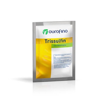 Antibiótico Trissulfin Pó Ouro Fino Uso Veterinário 100g  