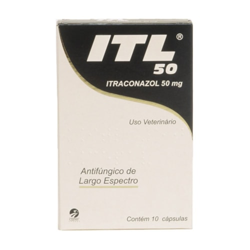 Antifúngico Itraconazol  ITL para Cães e Gatos 50mg