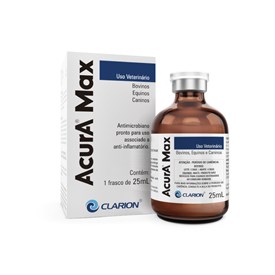 Antimicrobiano Acura Max Clarion Injetável Pronto Uso 25 ml 